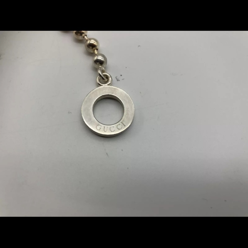 Gucci Ball Chain Bracelet SV925 14.8g 18.5cm length 5mm ball diameter Free S... - Picture 8 of 9